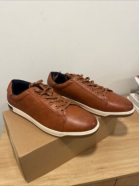 Men's Casual Slip-On Loafers in Cognac Brown